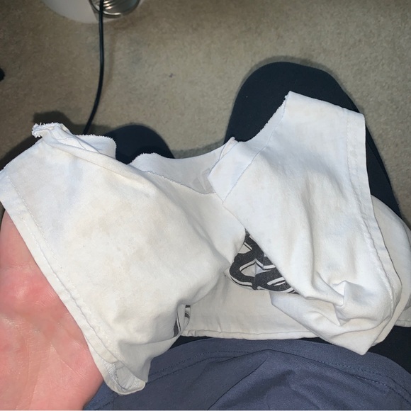 off the shoulder harley davidson muscle tee tank w/ raw hem - Picture 4 of 6